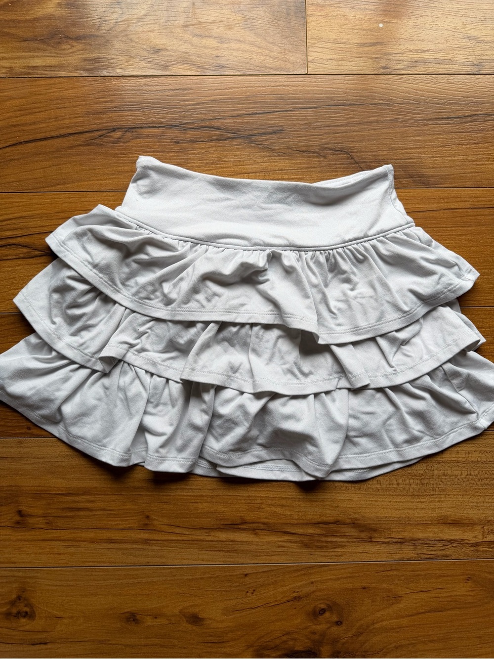 Abercrombie Kids size 9/10 White Tiered Ruffle Skirt